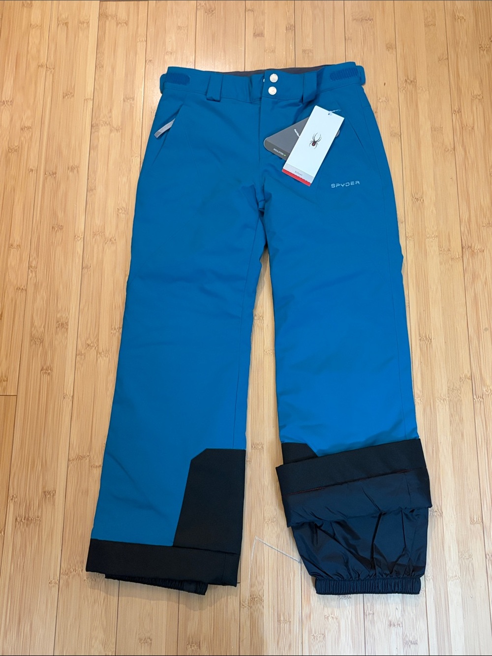 Spyder Girls Olympia Teal Blue Ski Pants size 14